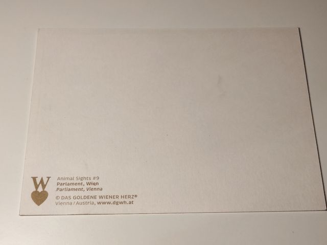 cartolina da collezione carlino parlamento Vienna 