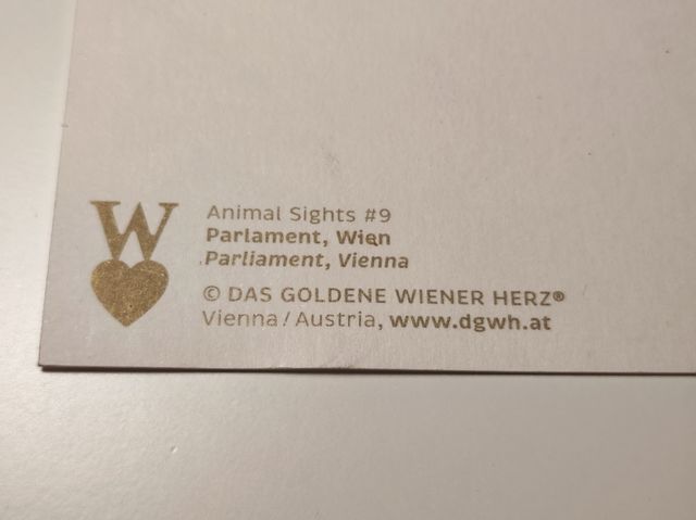 cartolina da collezione carlino parlamento Vienna 