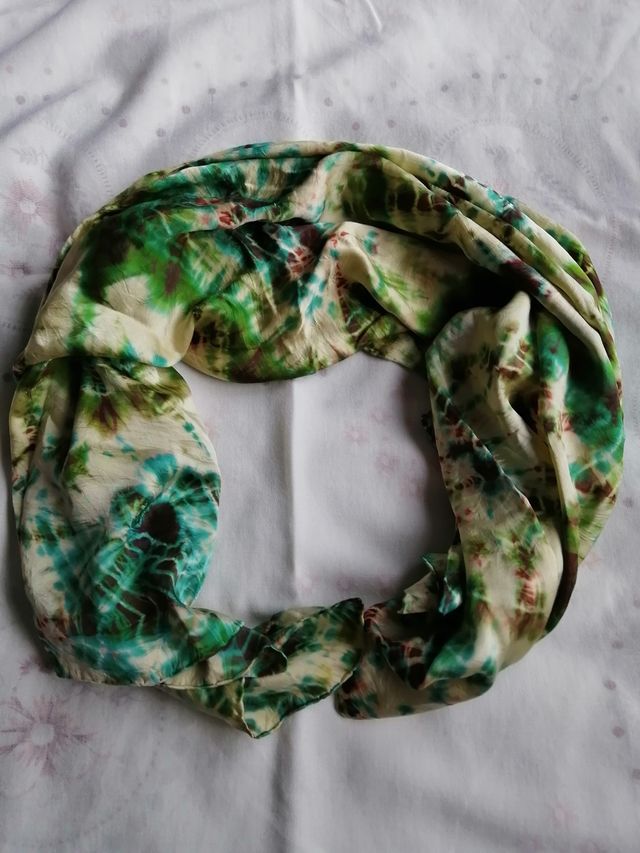 Pañuelo estampado verde