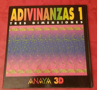 libro Adivinanzas 3D Anaya 1995