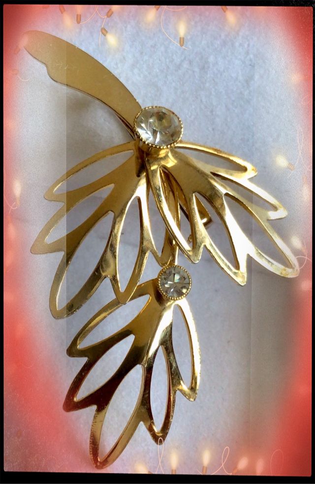 BROCHE VINTAGE CON CIRCONITAS
