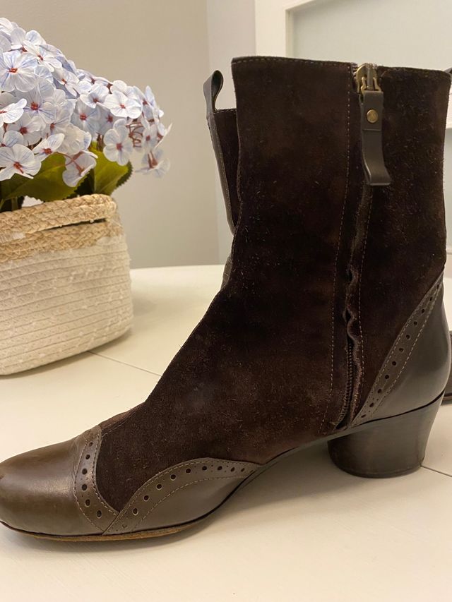 Botines C.Doux piel y ante