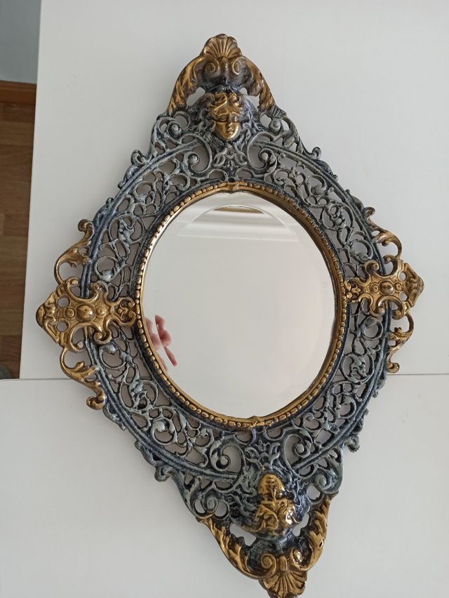 espejo de bronce