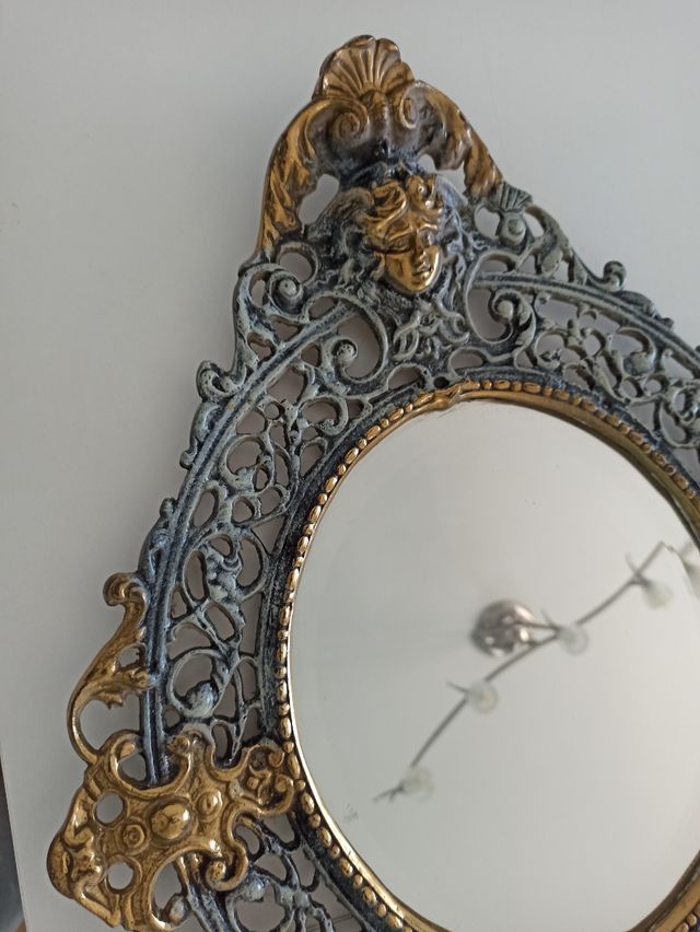 espejo de bronce