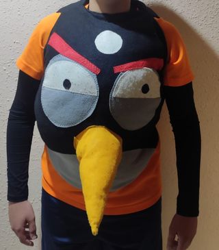 Disfraz para niños de angry birds hecho a mano