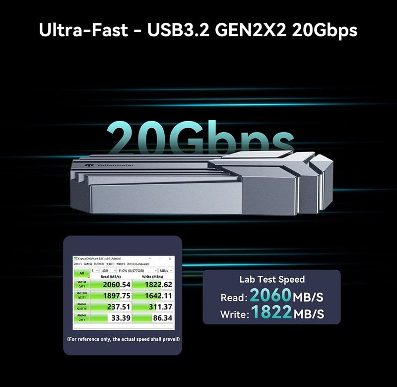 Yottamaster Caja 20Gbps NVMe - nuevo precintado afbeelding 6
