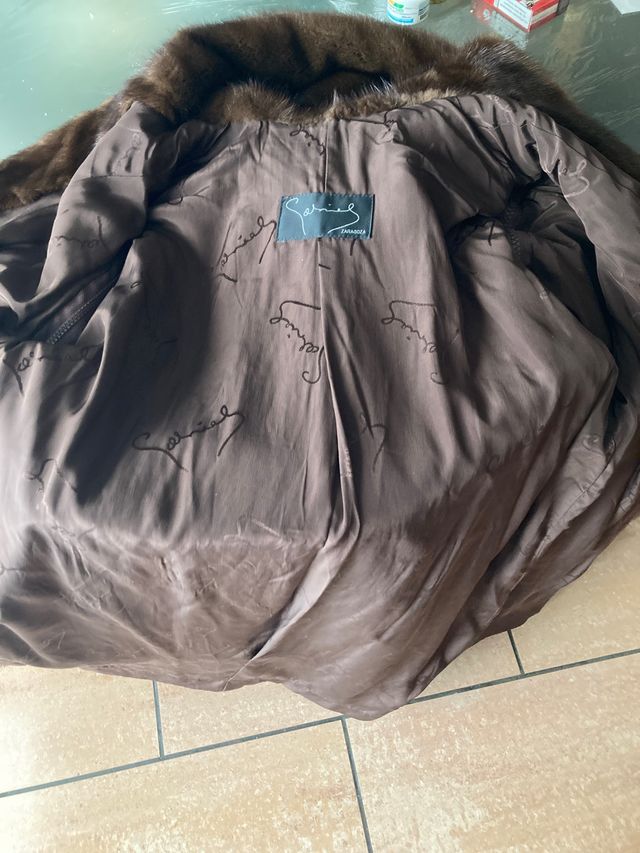 Abrigo pelo talla 42 Gabriel con capucha