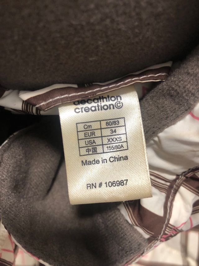 Cazadora de nieve talla s 34