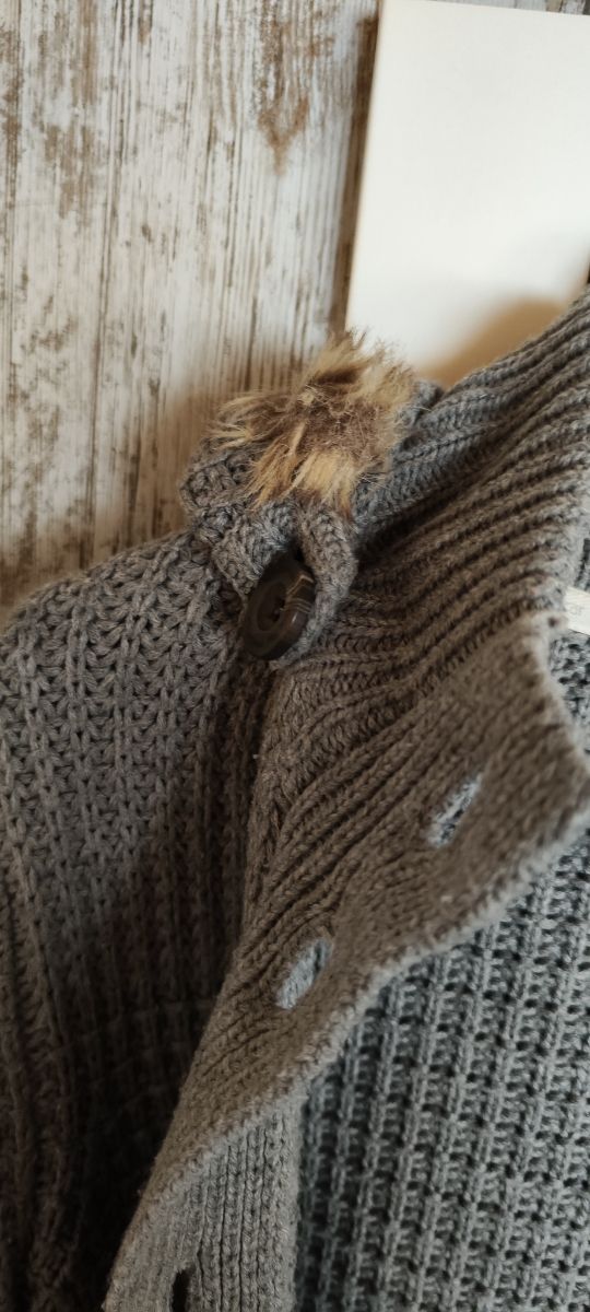 Chaqueta cárdigan gris. Talla M