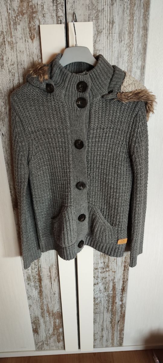 Chaqueta cárdigan gris. Talla M