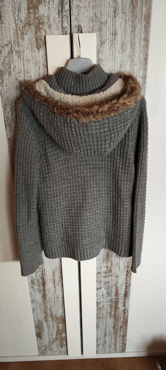 Chaqueta cárdigan gris. Talla M