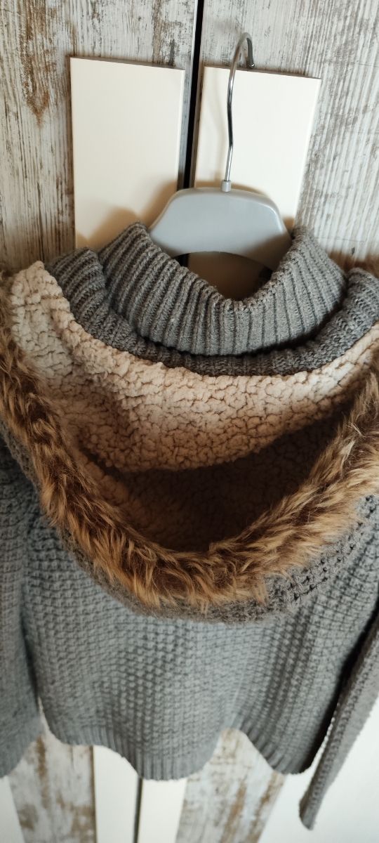 Chaqueta cárdigan gris. Talla M