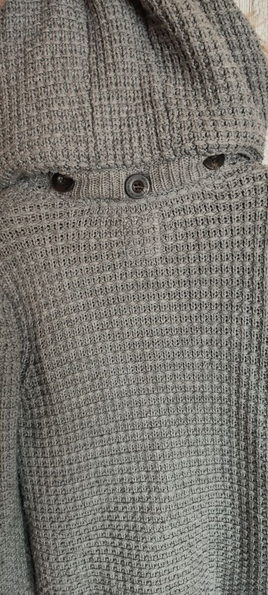 Chaqueta cárdigan gris. Talla M