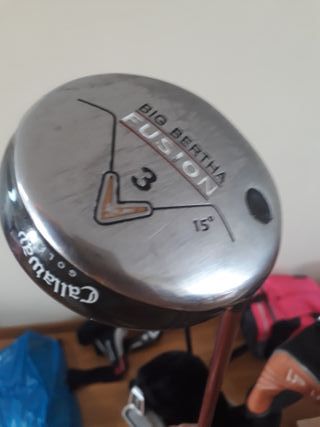 Bolsa de golf + palos + bolsa con pelotas de golf