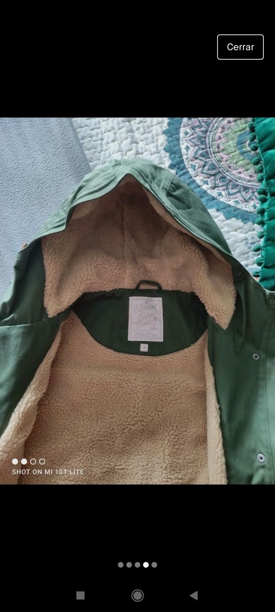 abrigo verde militar Element