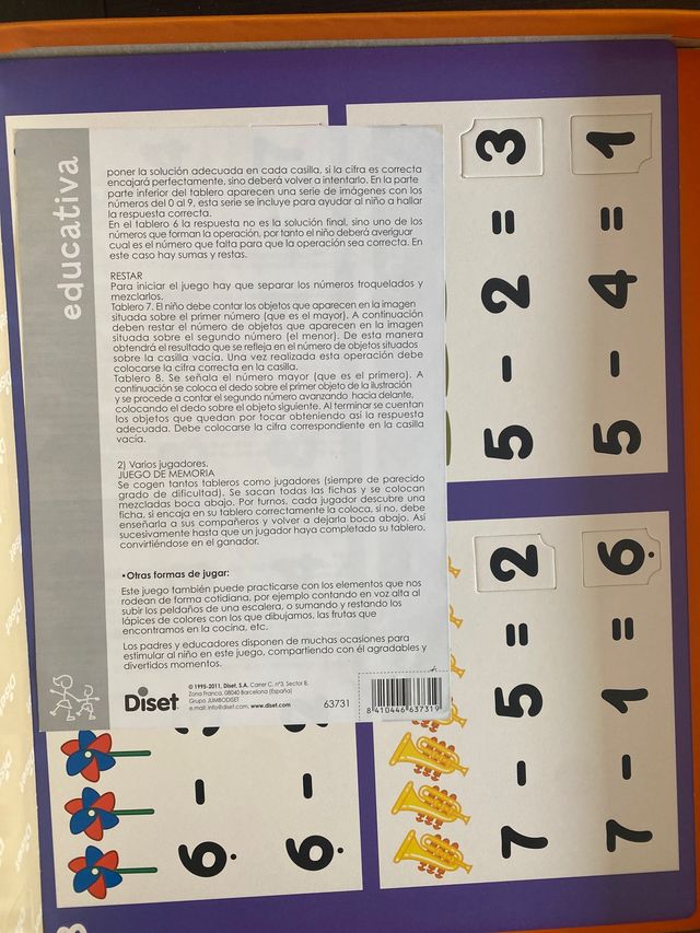 Sumar y restar Diset