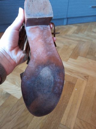 Sandalia tacon ancho 4 cm talla 38