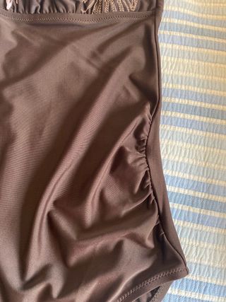 Bañador premamá marrón chocolate 