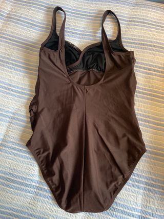 Bañador premamá marrón chocolate 