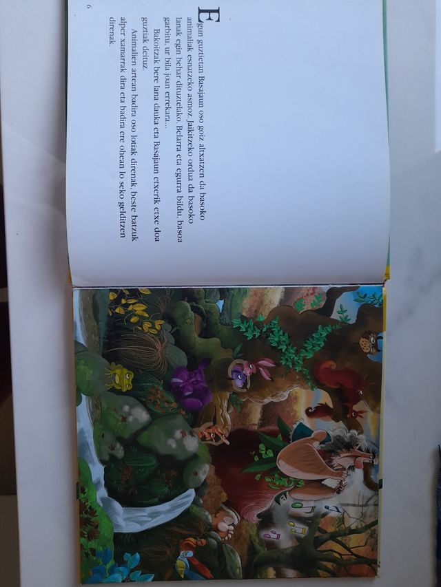 libro lectura infantil Basajaun eta Mozolo