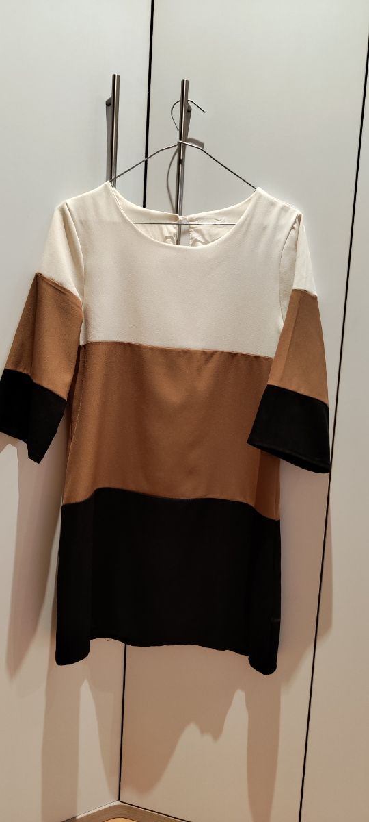 Vestido colorblock