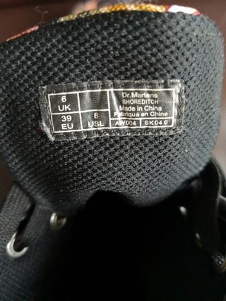 Bota botín lona Doctor Martens