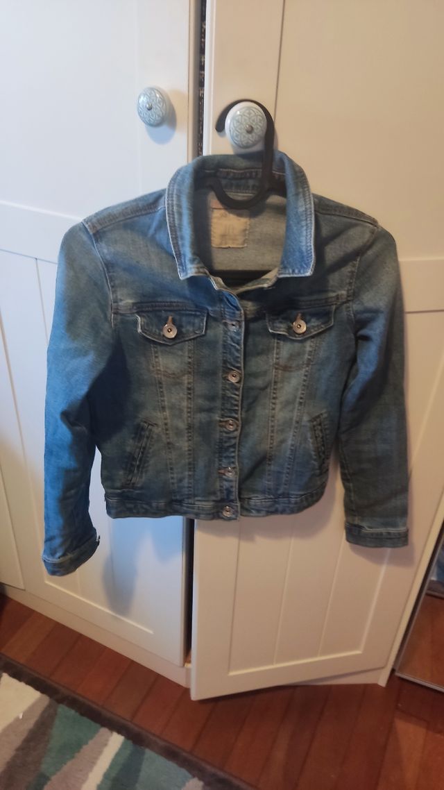 Cazadora vaquera azul niña