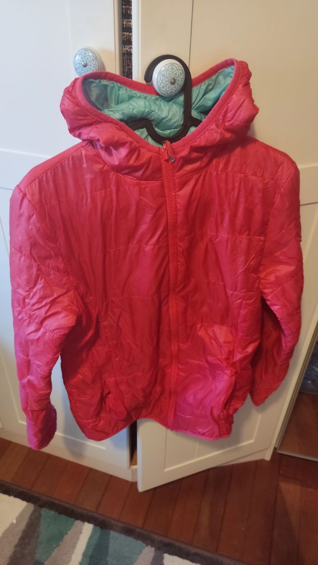 Anorak ligero reversible rosa/azul