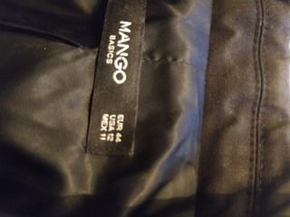 chaqueta cruzada negra mango mujer niña