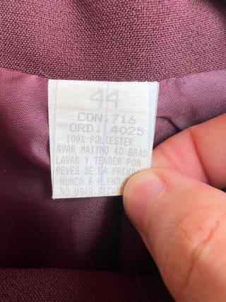 Conjunto chaqueta/pantalón 