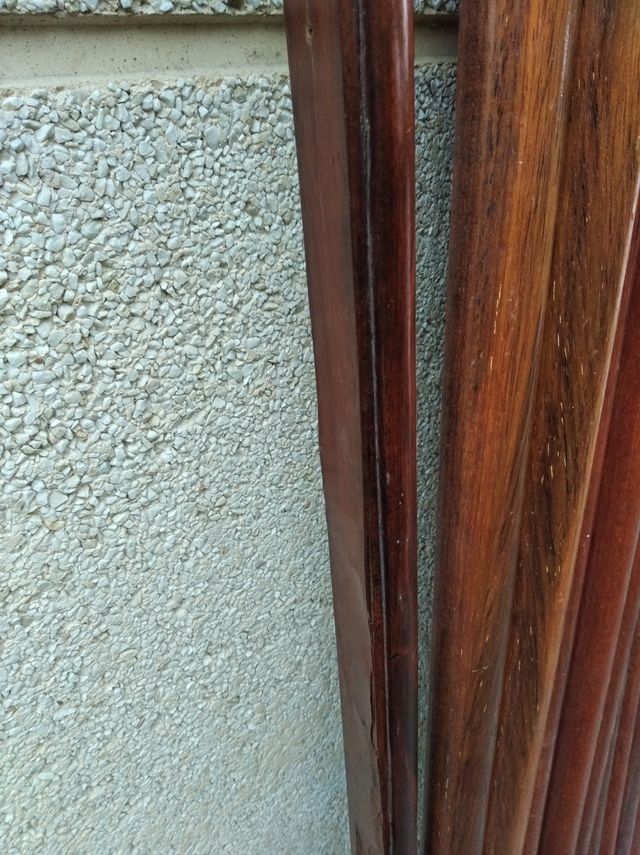 Barandilla pasamanos escaleras madera maciza teca