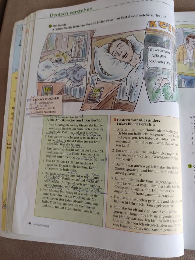 Libro de alemán A1 Escuela de idiomas