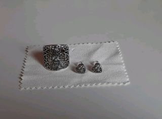 Conjunto Anillo y Pendientes 