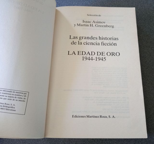 Isaac Asimov La Edad De Oro 1944 1945