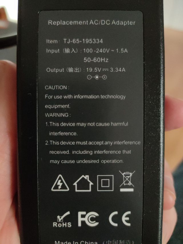 Cargador para portátil de 65w 45w