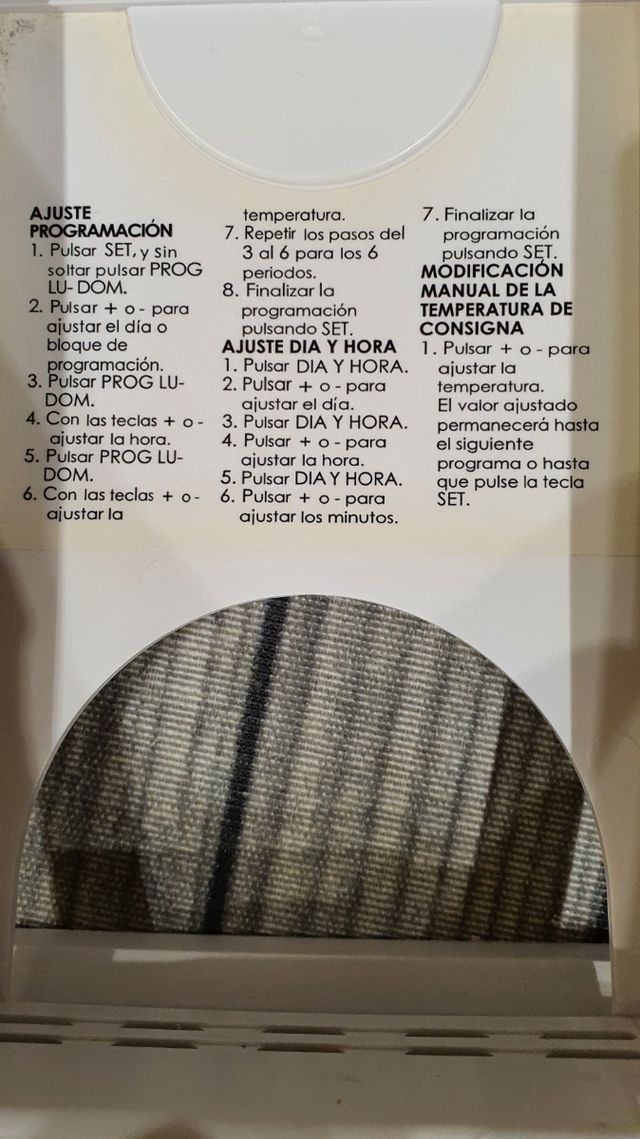 Termostato caldera de gas