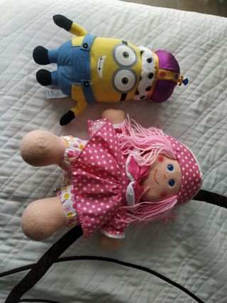 pack 2 peluches