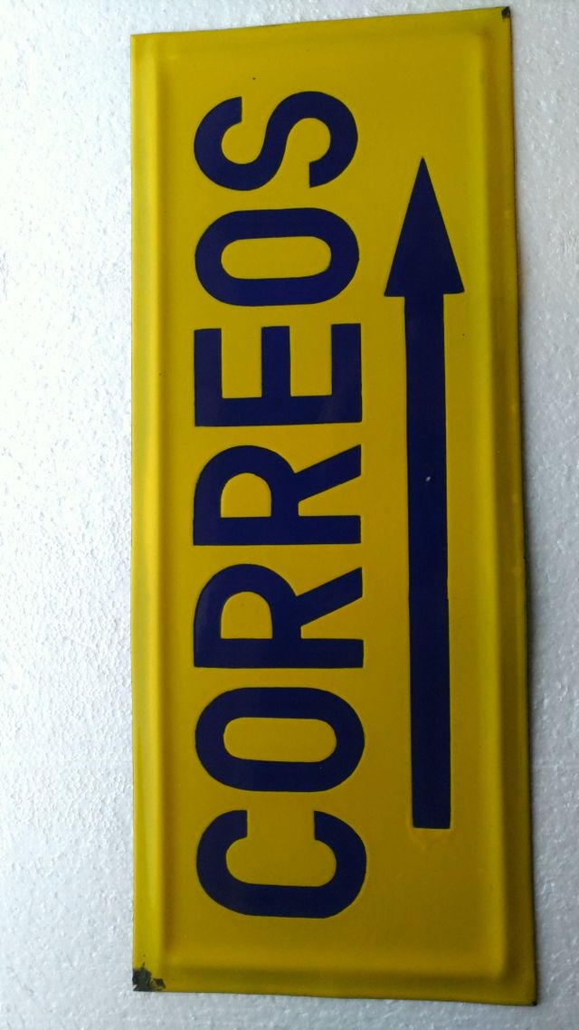 Cartel antiguo Correos, vintage, industrial, pop