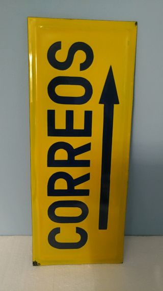 Cartel antiguo Correos, vintage, industrial, pop