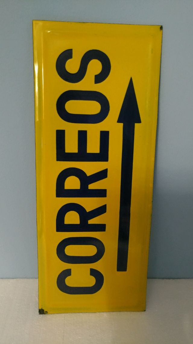 Cartel antiguo Correos, vintage, industrial, pop