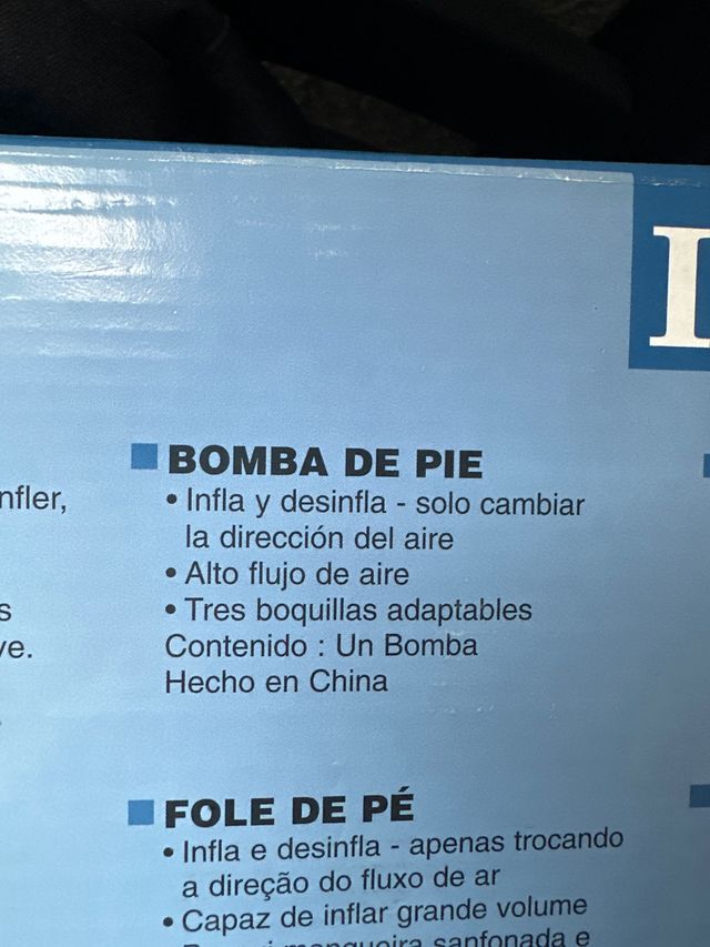 Inflador de pie