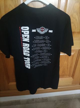 Camiseta Harley Davidson. Open Road Tour 100 Anive