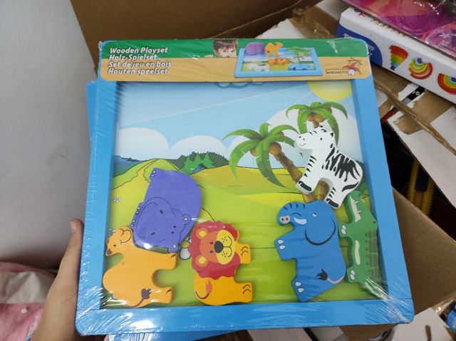 puzzle nuevo de madera para niños
