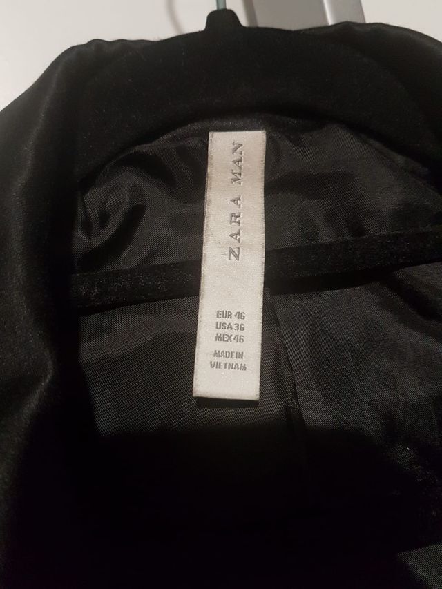 Americana negra terciopelo