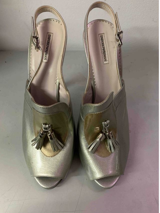 Zapato plateado Armani. NUEVO