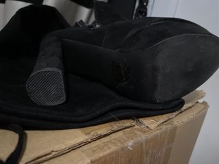 Botas súper altas negras talla 37