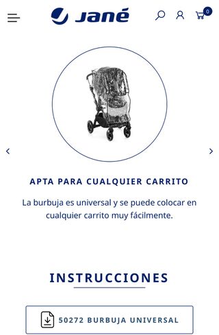 Forro universal de carrito para lluvia
