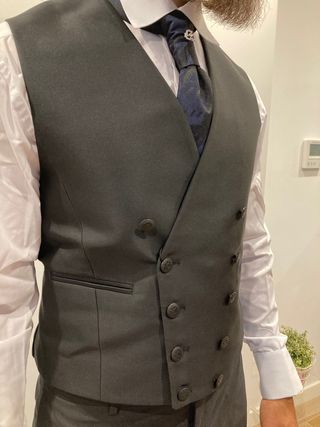 Traje azul / negro 