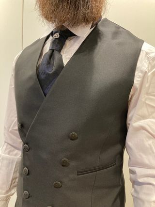 Traje azul / negro 