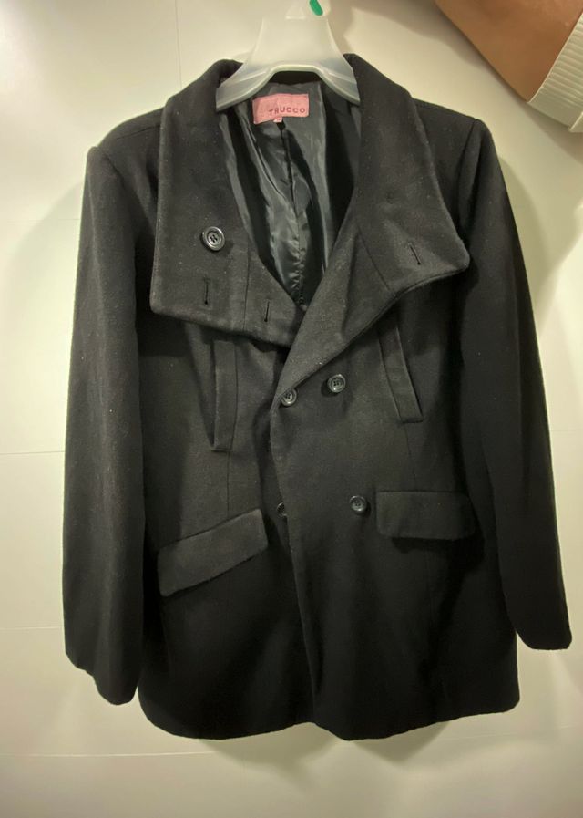 Abrigo/Chaquetón de paño de mujer. Truco. T: 46
